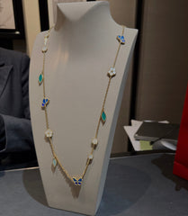 [Regalia jewelry] 26 NEW CLOVER 15 MOTIFS LUCKY NECKLACE