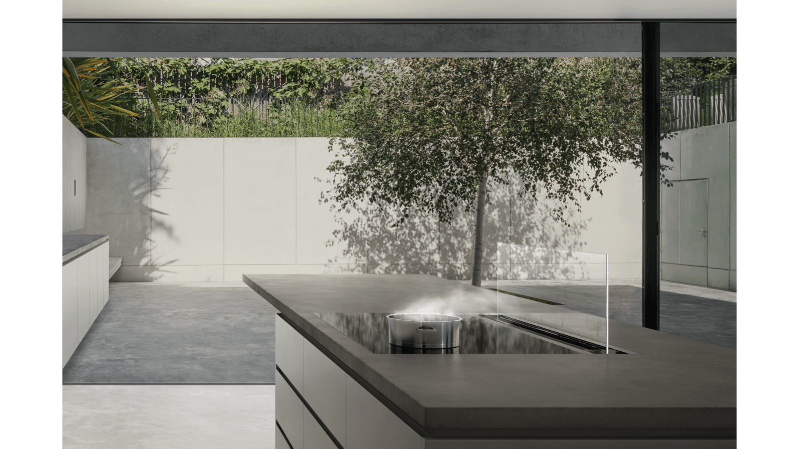 Gaggenau 200 Series Downdraft 90cm Clear Glass AL200190 - Ideali