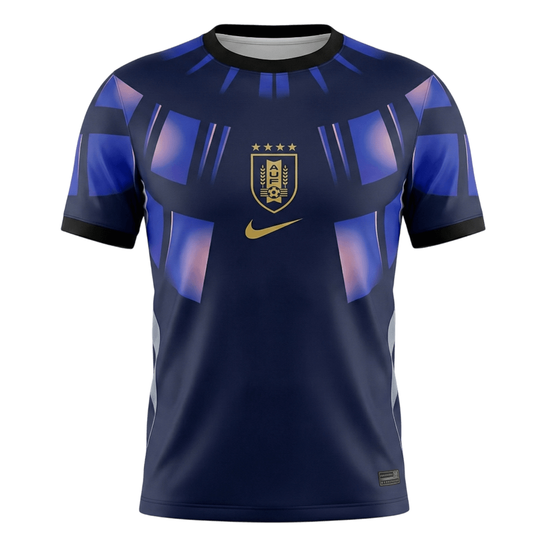 Uruguay Away Soccer Jersey World Cup 2026 Navy