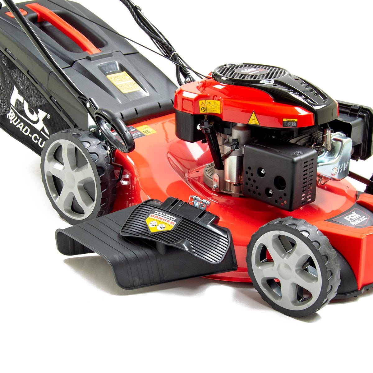 Fox Quad-Cut 560E 22" Electric Start Self Propelled Petrol Lawn Mower - Image 5