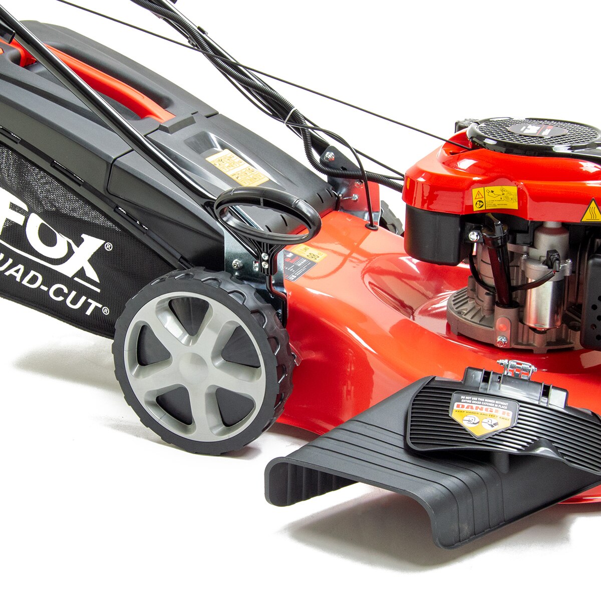 Fox Quad-Cut 560E 22" Electric Start Self Propelled Petrol Lawn Mower - Image 6