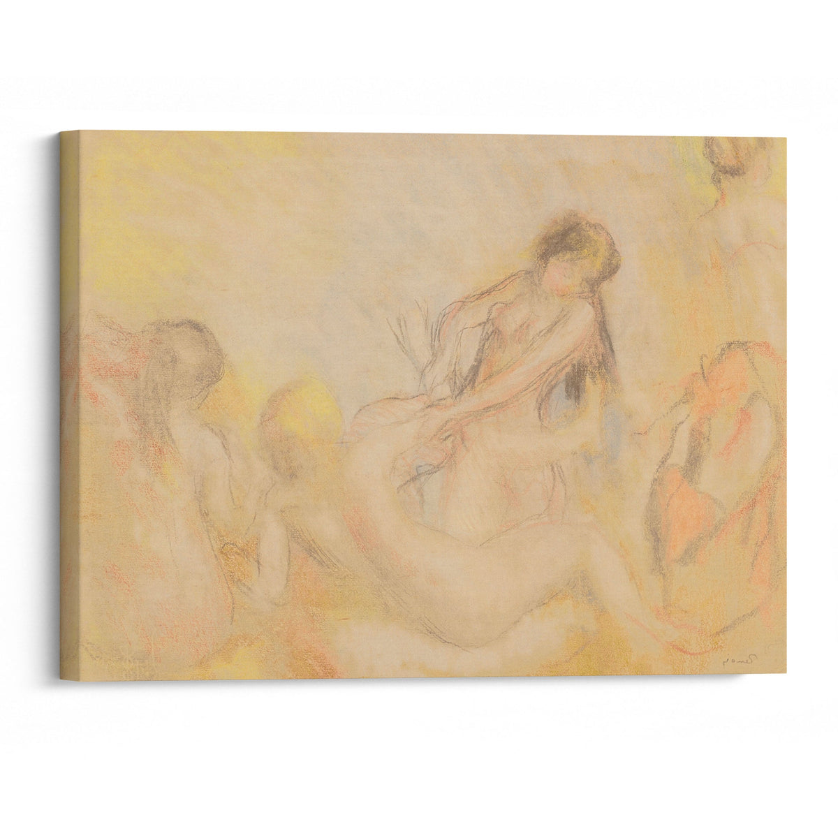 Les Baigneuses au crabe, I (circa 1897-1900) - Pierre-Auguste Renoir - Canvas Print