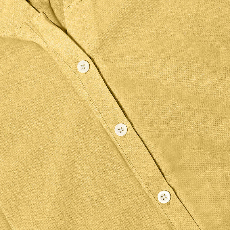 Buddha Stones Camicia da donna a maniche corte con colletto a punta e bottoni casual e semplici - image 14
