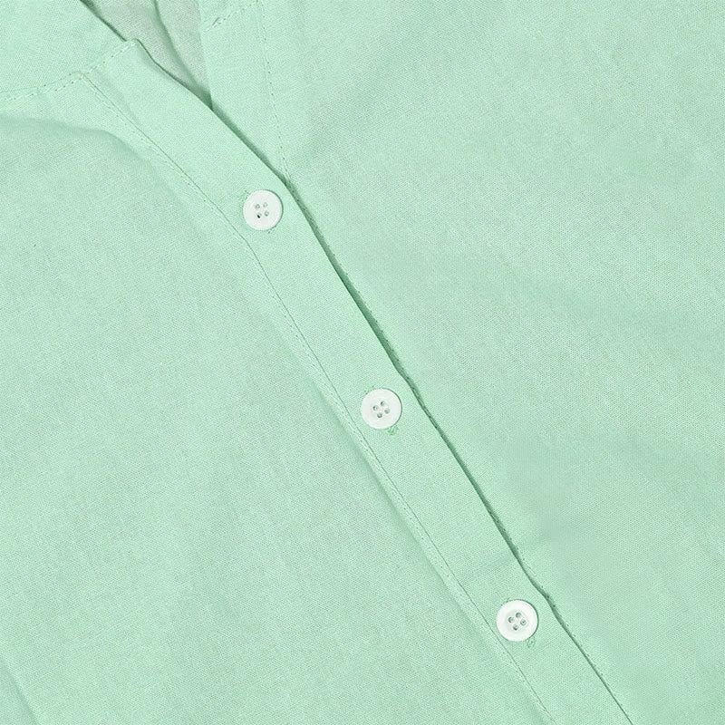 Buddha Stones Camicia da donna a maniche corte con colletto a punta e bottoni casual e semplici - image 28
