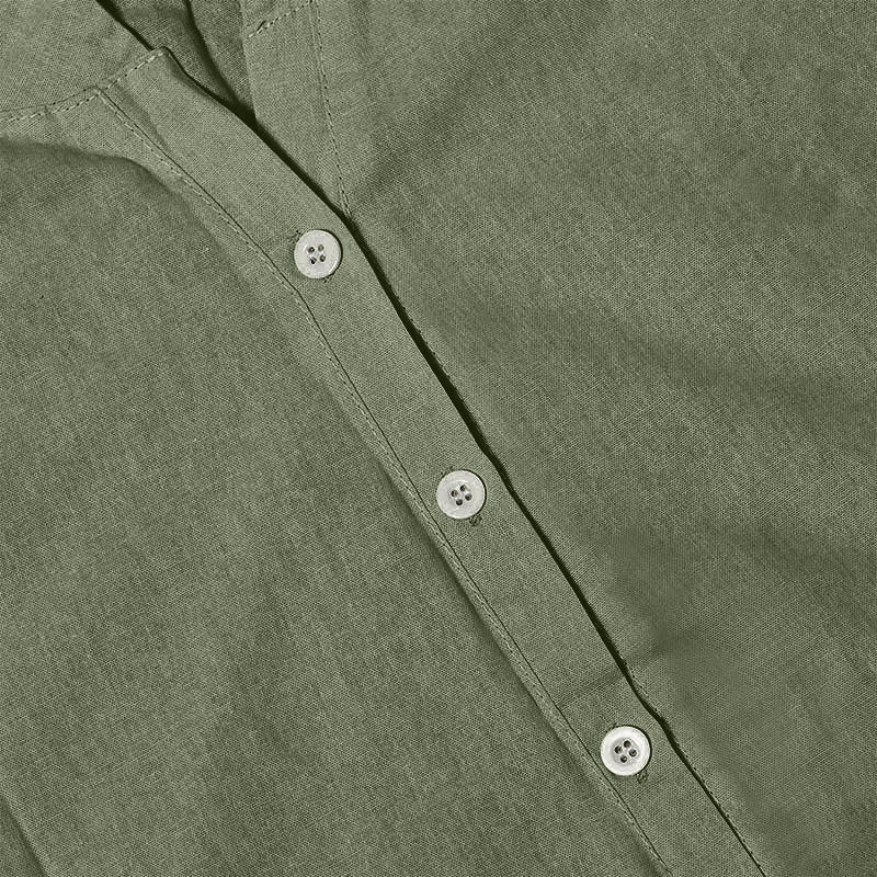 Buddha Stones Camicia da donna a maniche corte con colletto a punta e bottoni casual e semplici - image 39