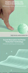 1pc Indoor Thicken Non-slip Fitness Mat - Shock Absorption Mute Skipping Pad