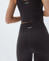 Wrap Over Yoga Pant - Coffee Bean