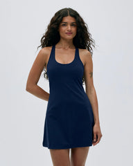Ultimate Racer Back Dress - Navy Blue