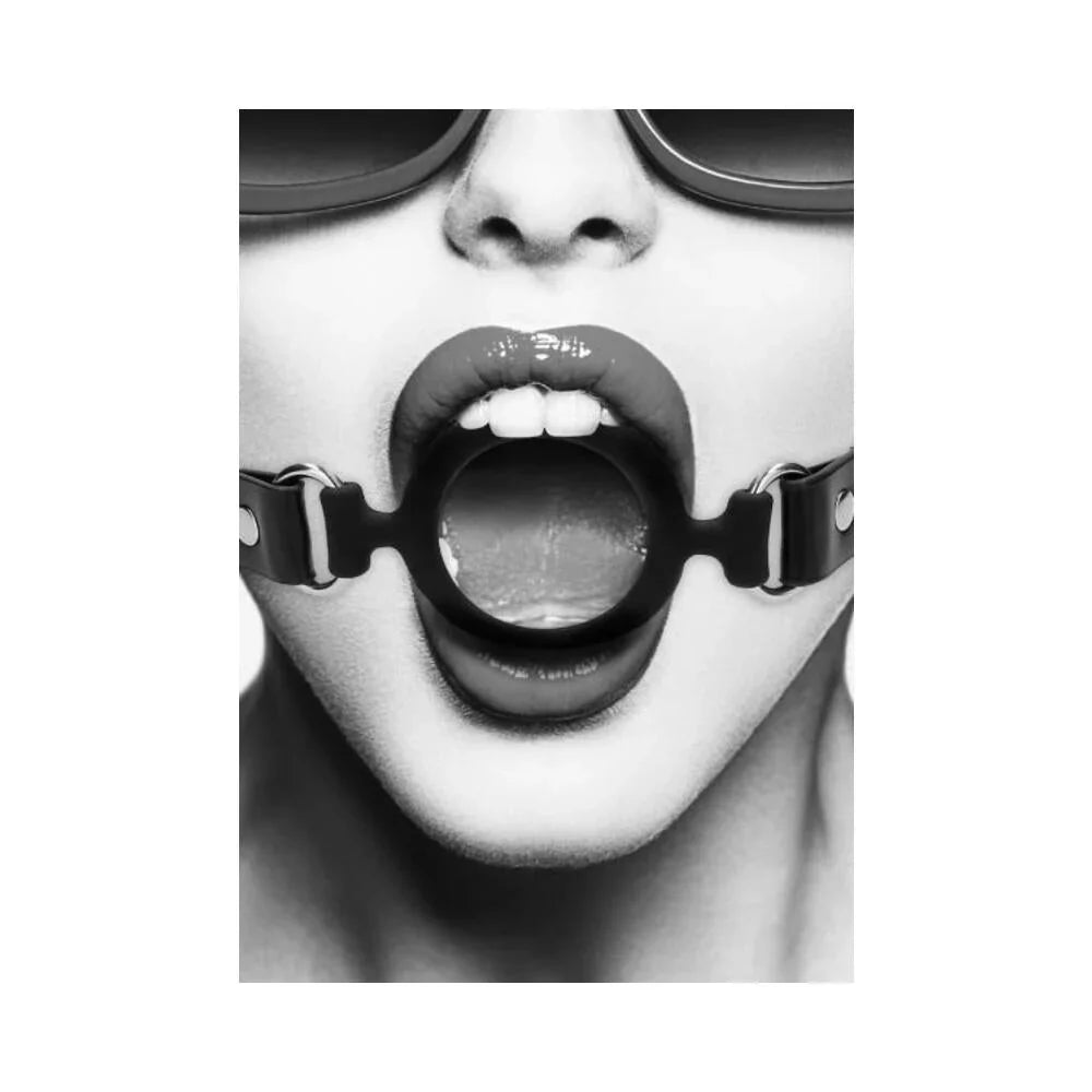 Ouch Silicone Ring Gag Black