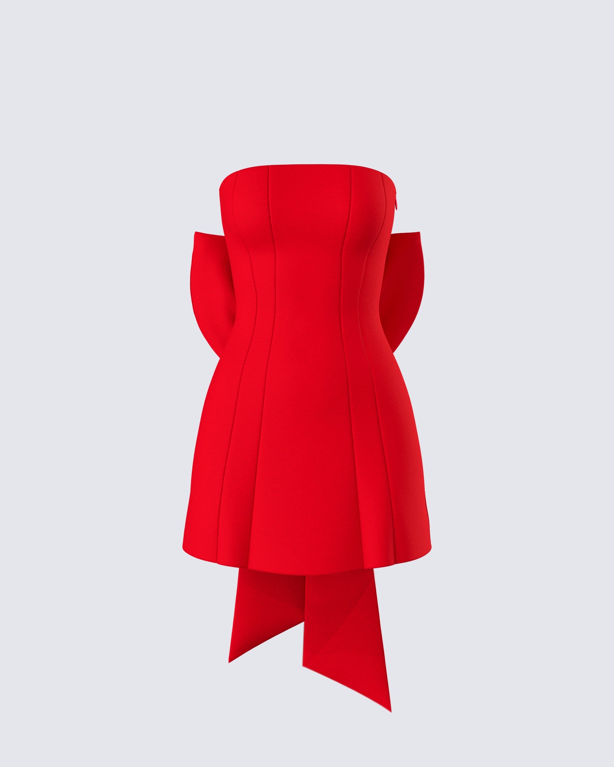 Women's red mini dress – FINESSE