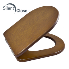 Tapa WC Compatible Acro Compact Noken  Pie Sin Cisterna- Woodline Roble Amortiguada 'SC'