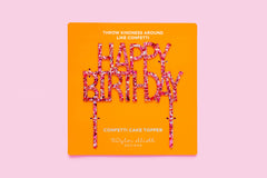 Happy Birthday Pink Cake Topper