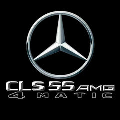 MERCEDES BENZ CLS55 AMG LOGO PROJECTOT LIGHTS  (quantity 1 = 1 set /2 door lights with 2 logo films)Nr.02M285