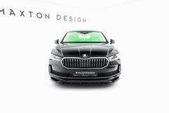 Front Ansatz V.1 für Skoda Superb Mk4 schwarz Hochglanz
