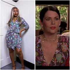 2000s DVF Silk dress ASO Lorelai Gilmore