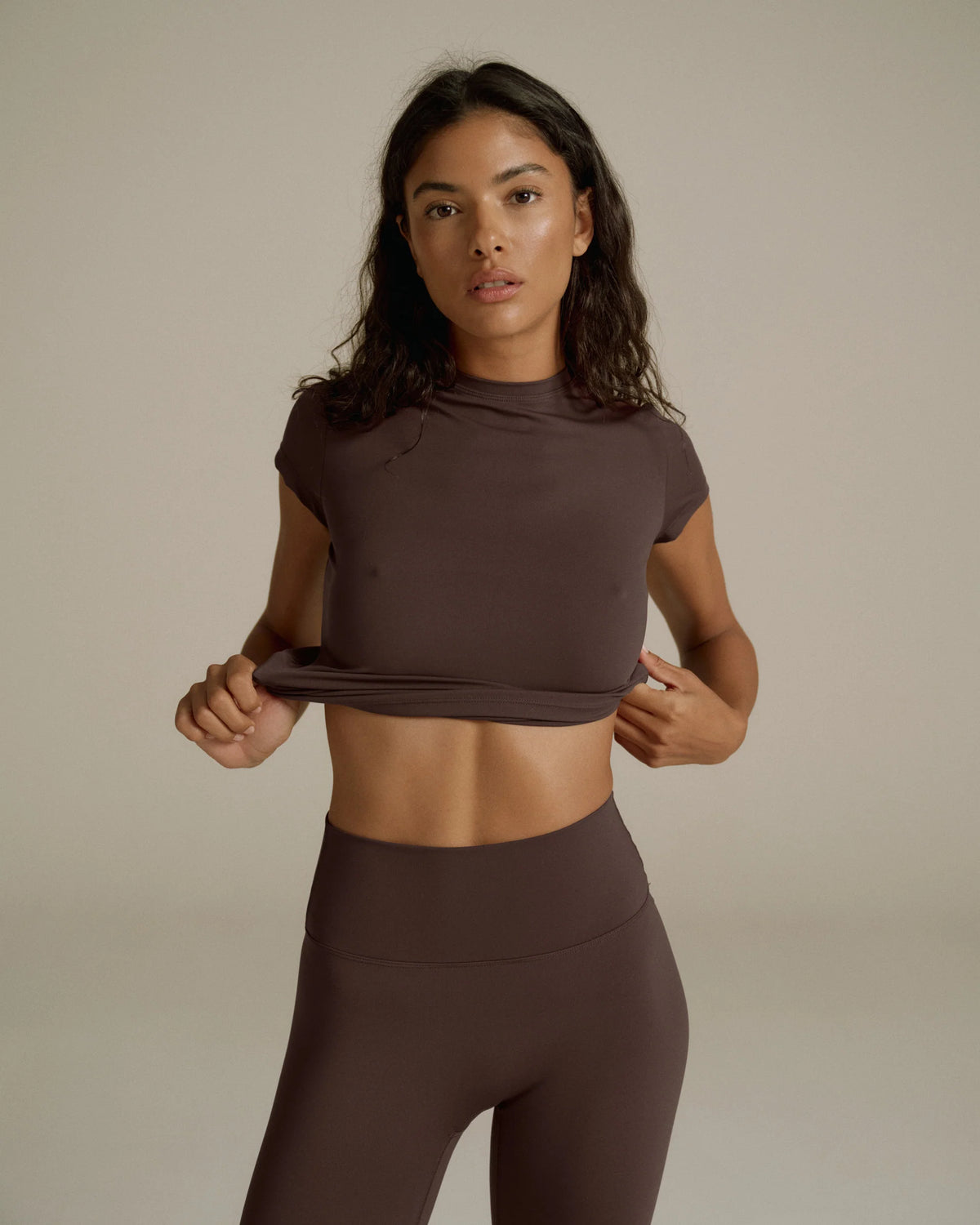 Ultimate Short Sleeve Top - Chocolate Brown