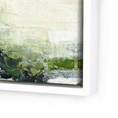 Wall Art Envision Green By Melanie Biehle - 40"X40" - White Maple Floater