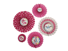 My Little Pony Paper Fans - Set of 5 DECORATIONS Pretty UR Party   