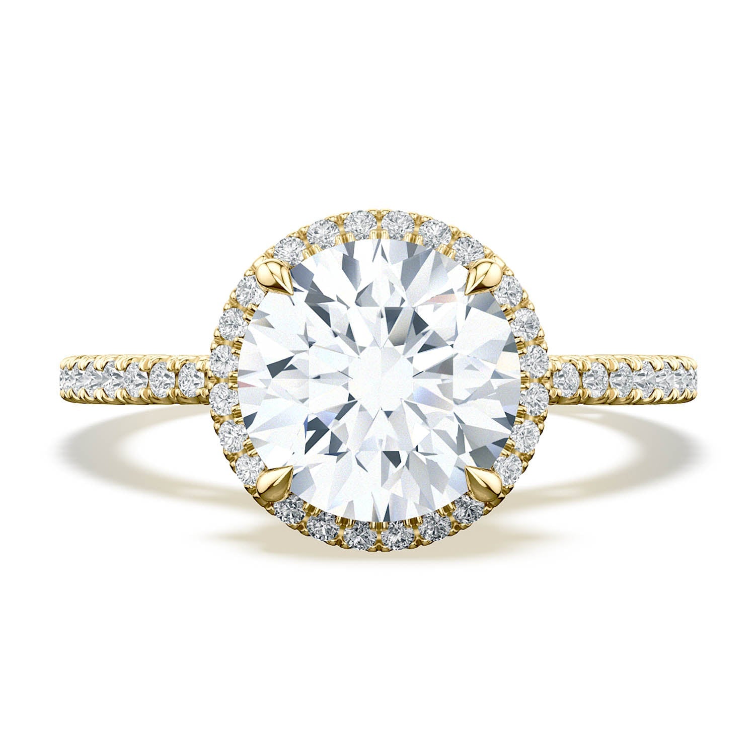 Round Bloom Engagement Ring