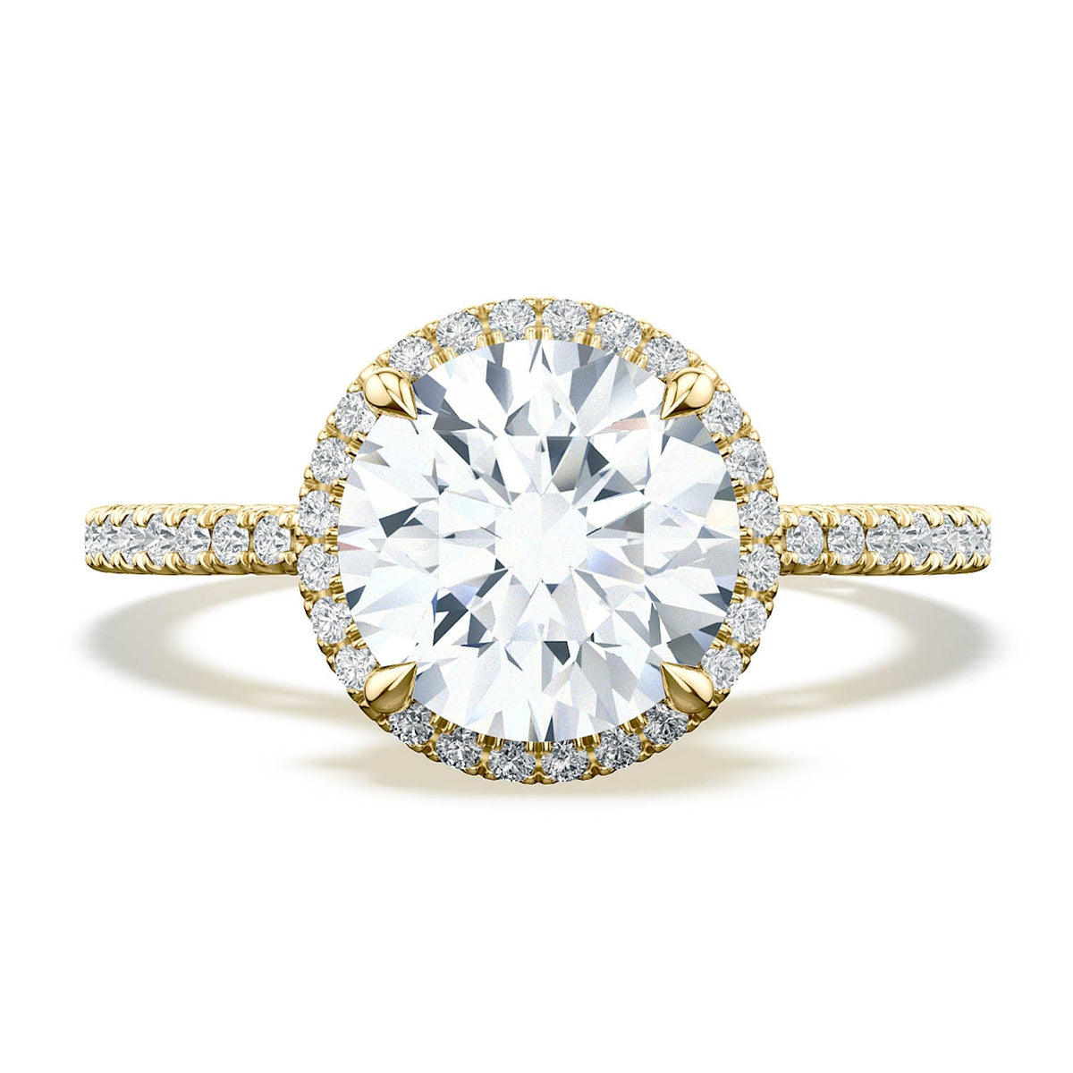 Round Bloom Engagement Ring
