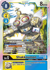 Shakkoumon (BT8-042) - New Awakening Foil - Premium Digimon Single from Bandai - Just $0.25! Shop now at Game Crave Tournament Store
