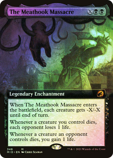 FOIL BORDERLESS The Meathook Massacre ~ Midnight Hunt [ NearMint ] [ Magic MTG ] - London Magic Traders Ltd