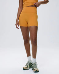 Ultimate Ultra Crop Shorts - Mango Orange
