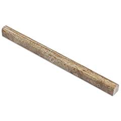 Noce Vein-Cut Travertine 3/4 X 12 Bullnose Liner, Honed (LOT of 5 PCS.) - Tilefornia