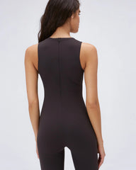 Ultimate Sleeveless Unitard - Coffee Bean