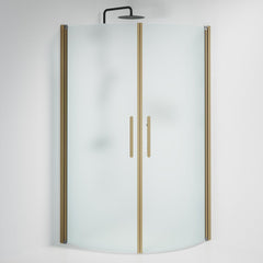 Rund - Frostad, Duschset - Rund, Matt/Brons - 100 cm - Duschkabinset - Kod - BATH DELUXE - PRESTIGE - 35-101-70-55-00 - BATHDELUXE SWEDEN
