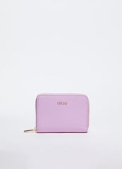 Portafoglio Grande con Zip / Rosa - Ideal Moda