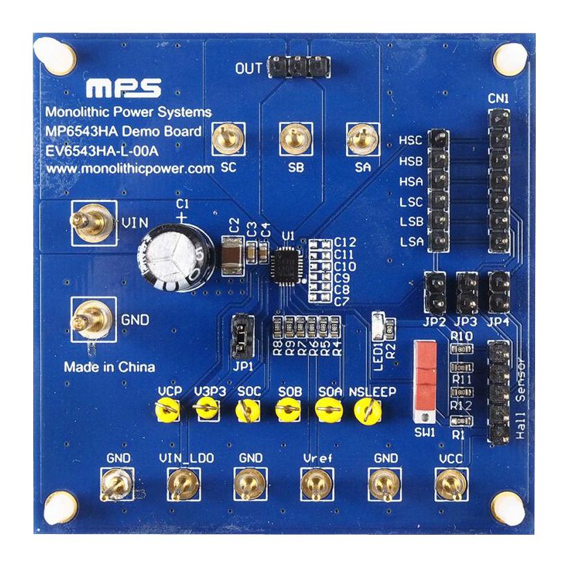EV6543HA-L-00A EVALUATION BOARD, 3-PHASE BLDC DRIVER MONOLITHIC POWER SYSTEMS (MPS)