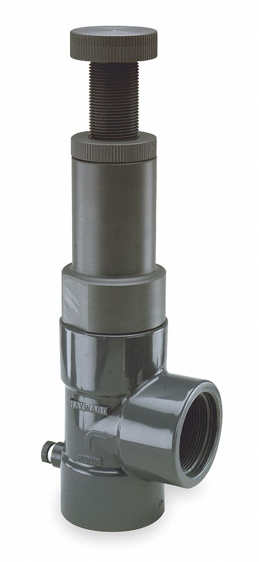 Hayward PVC Adjustable Relief Valve, FNPT Inlet Type, FNPT Outlet Type - RV1200T