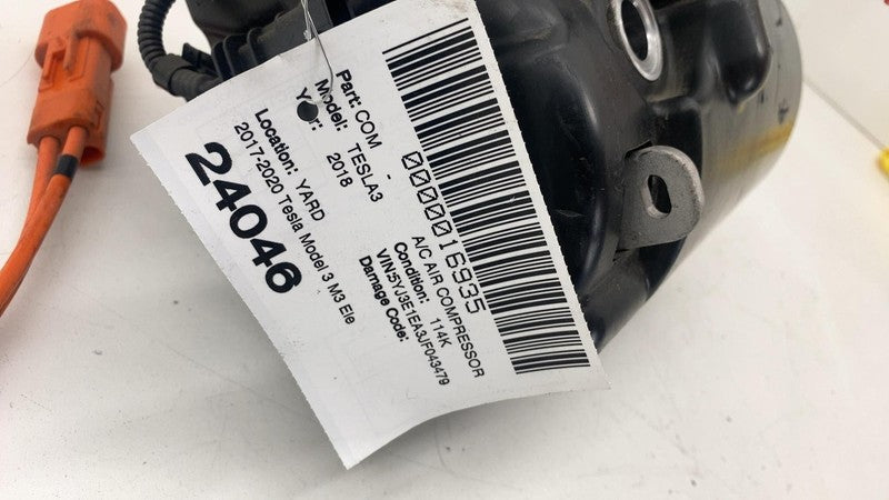 ⭕ 17-20 Tesla Model 3 Electric A/C Compressor Pump w/ Wire Harness  11