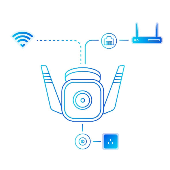TAPO Security Camera TP-LINK Outdoor Security Wi-Fi Camera IP66 3MP DAY/NIGHT - White | TAPO C310 IRWINS MEGASTORE