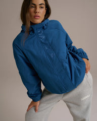 Padded Windbreaker Jacket - College Blue