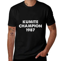 KUMITE CHAMPION 1987 Funny Viral Karate Video Meme Kung Fu Premium  Trendy Pattern T-Shirt