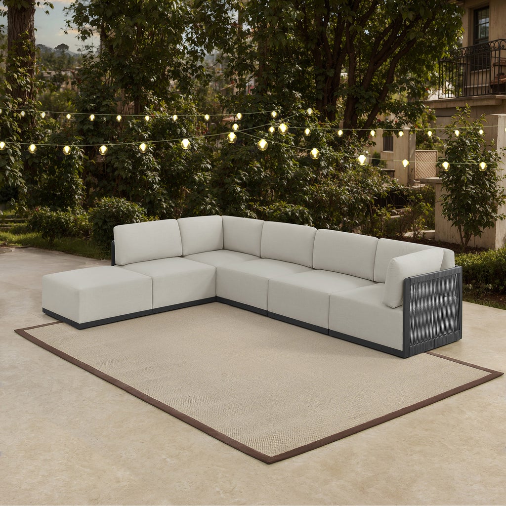 Henredon Annalise 6-piece Outdoor Patio Modular Sectional