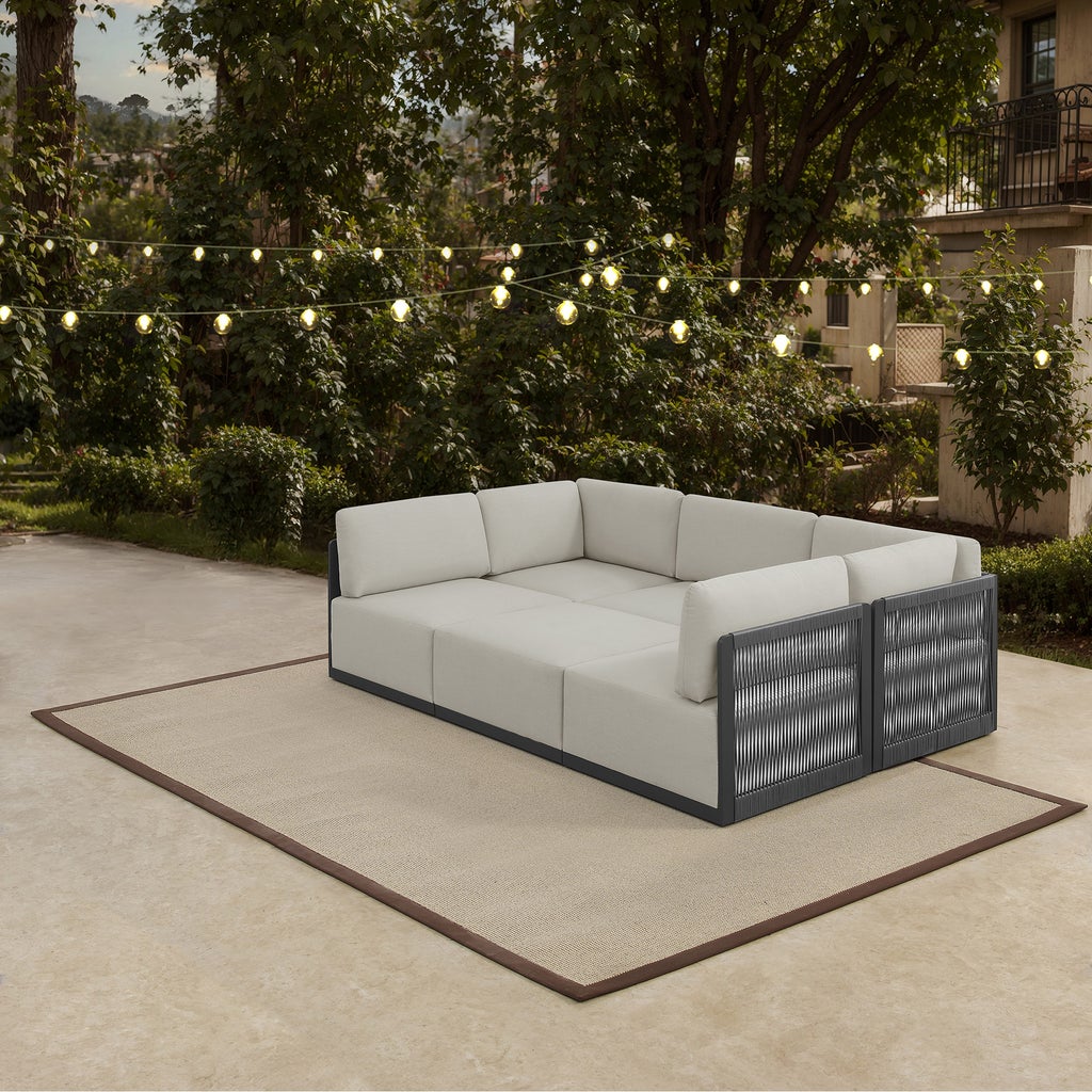 Henredon Annalise 6-piece Outdoor Patio Modular Sectional