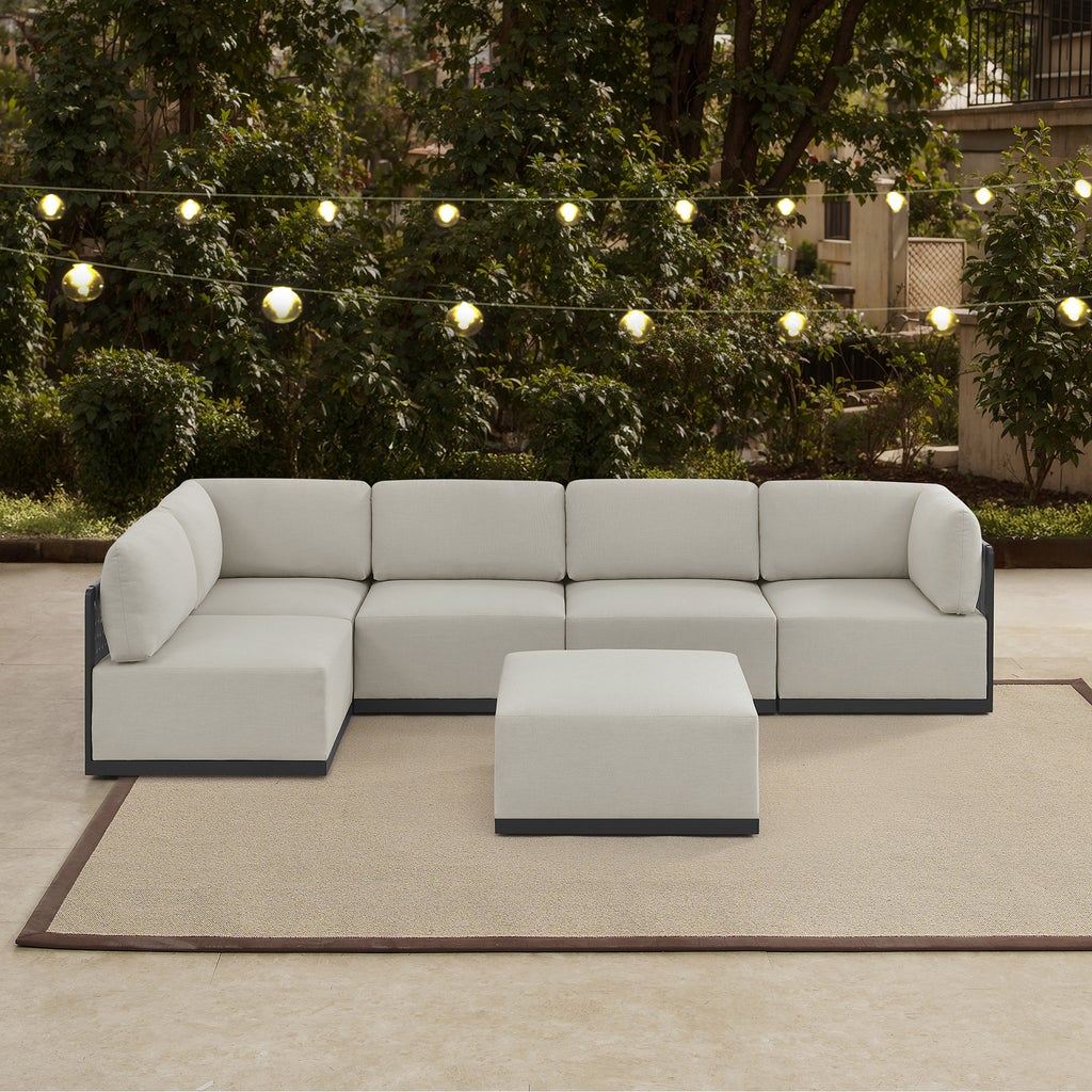 Henredon Annalise 6-piece Outdoor Patio Modular Sectional