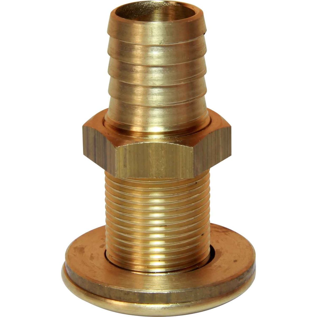Maestrini DZR Through Hull Skin Fitting (3/4" BSP, 24mm Hose Tail) 403644