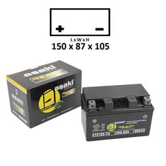 Batteria CT12AFA Sigillata Precaricata
