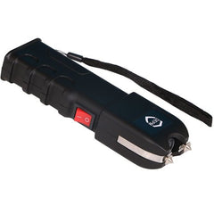 DEPM Heavy Duty Stun Gun with Flashlight and Anti-Grab Bar Technology, Black