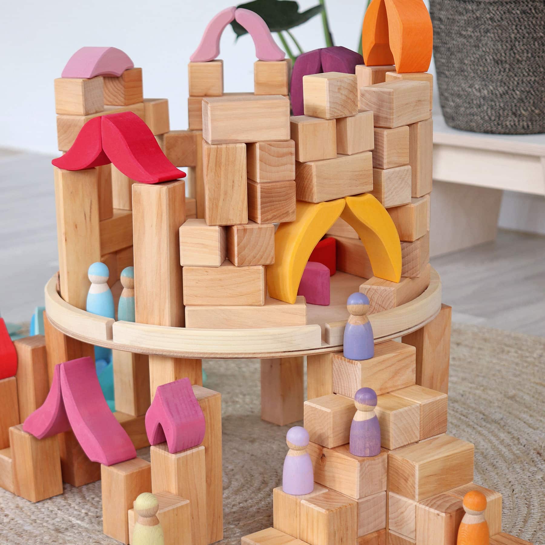 42091 Grimms Large Natural Stepped Pyramid