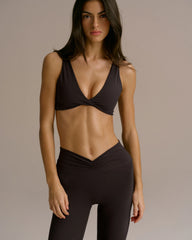 Ultimate Twist Front Bra - Coffee Bean