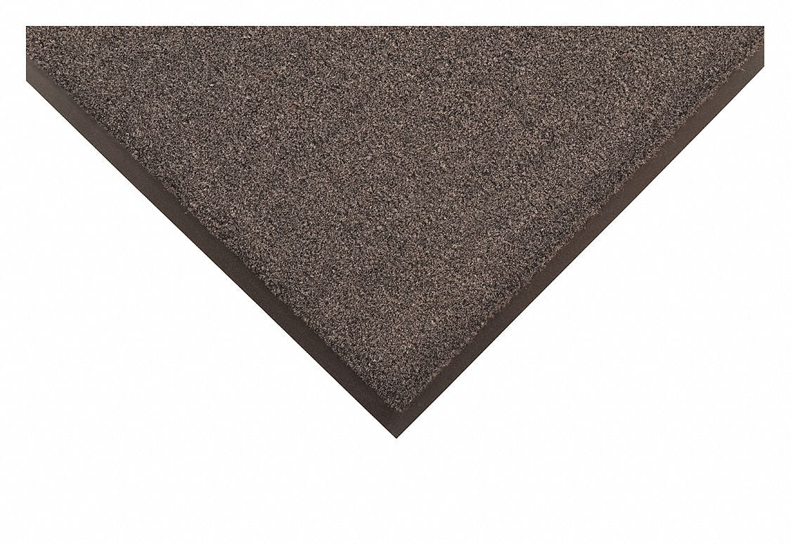 Condor Indoor Entrance Mat, 6 ft L, 4 ft W, 1/4 in Thick, Rectangle, Charcoal - 24N138