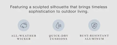 Henredon Annalise 6-piece Outdoor Patio Modular Sectional