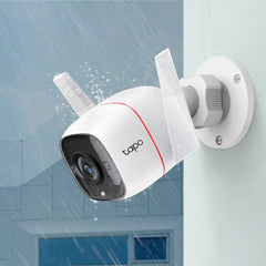 TAPO Security Camera TP-LINK Outdoor Security Wi-Fi Camera IP66 3MP DAY/NIGHT - White | TAPO C310 IRWINS MEGASTORE