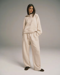Loopback Straight Leg Sweatpants - Oatmeal Melange