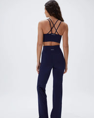 Wrap Over Yoga Pant - Navy Blue